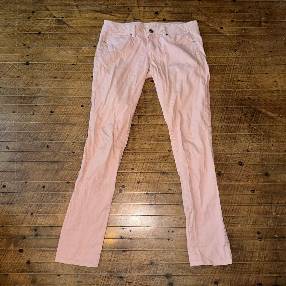 American Eagle blush barbiecore pink 8 skinny normcore jeans